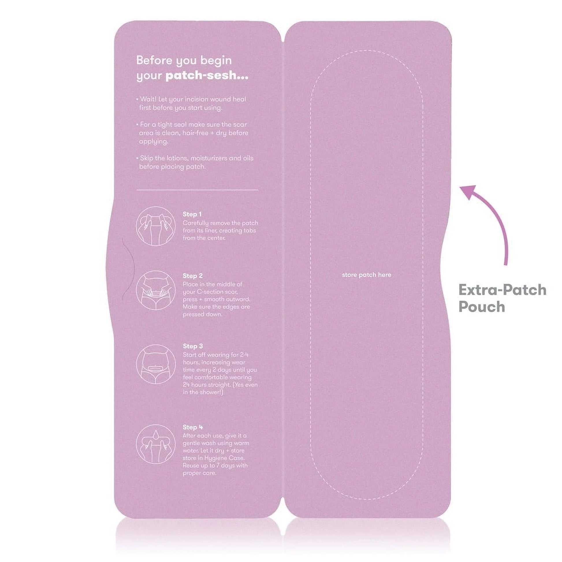 (3 Pack)  C-Section Silicone Scar Patches, Reusable Medical Grade Scar Treatment, Scar Gel and Cream Alternative, 6 Count